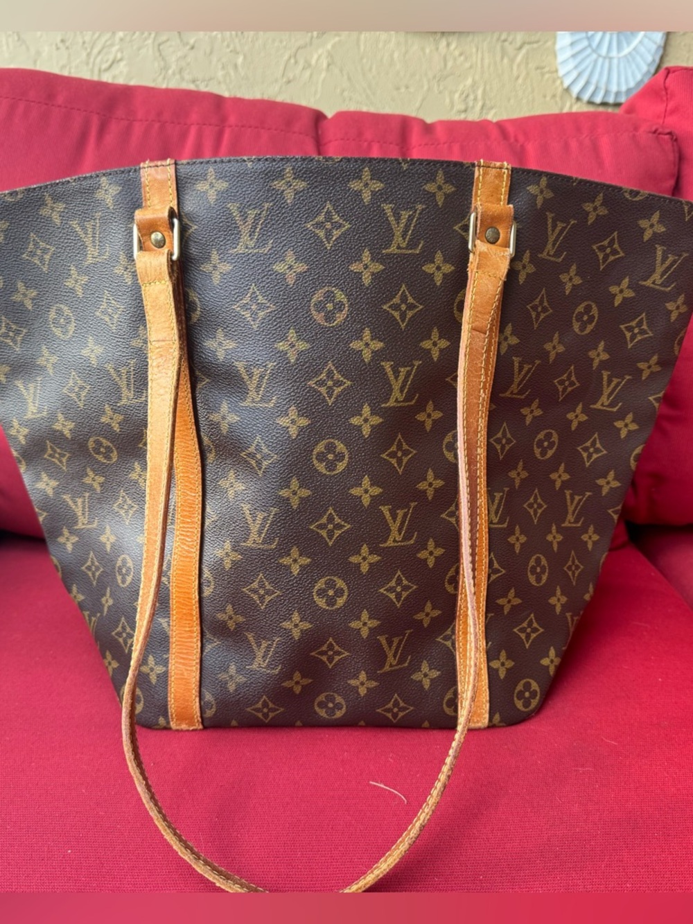 Louis Vuitton Monogram Canvas Tote with Vachetta Trim